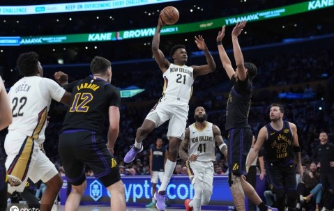 东契奇27+10+8詹姆斯21分 湖人胜鹈鹕