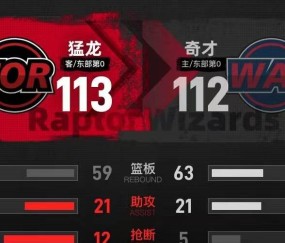 季前赛-萨尔绝杀麦科勒姆19分 猛龙险胜奇才